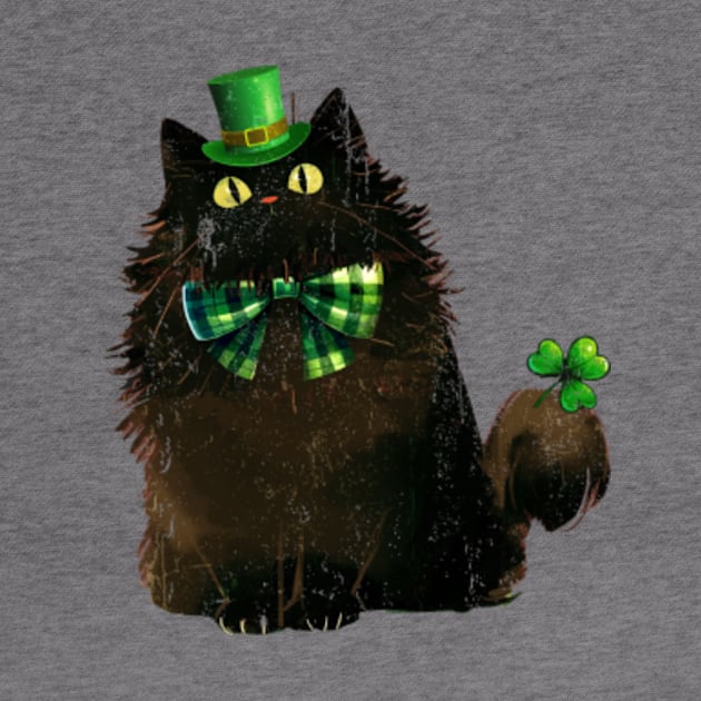 Black Cat Patrick's Day by FranFurugai